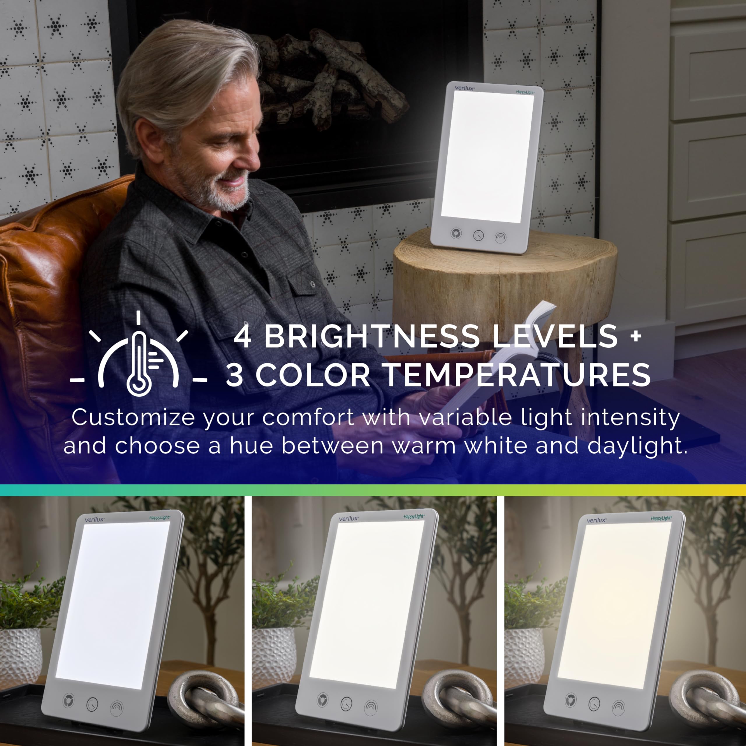 Foto 4 pulgar | Lámpara De Fototerapia Verilux Happylight Luxe 10.000 Lux - Venta Internacional.