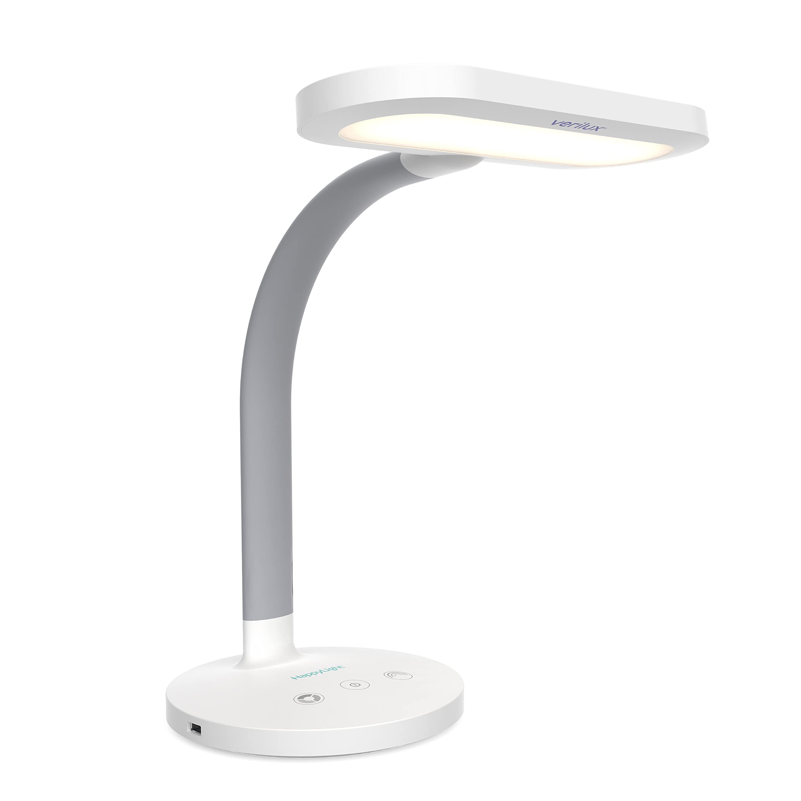 Lámpara De Escritorio Verilux Happylight Duo 2 En 1 Para Terapia De Luz Y Tareas - Venta Internacional.