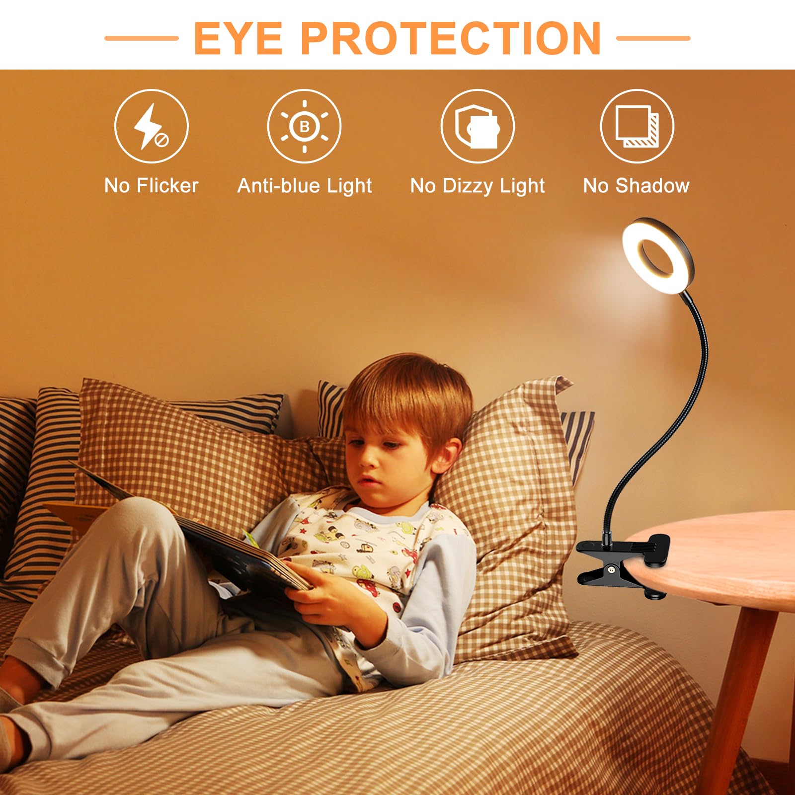 Foto 7 pulgar | Lámpara Con Clip Dinglilighting, Regulable, 48 Led, Usb, 6 W, 15 Puntos De Brillo - Venta Internacional.