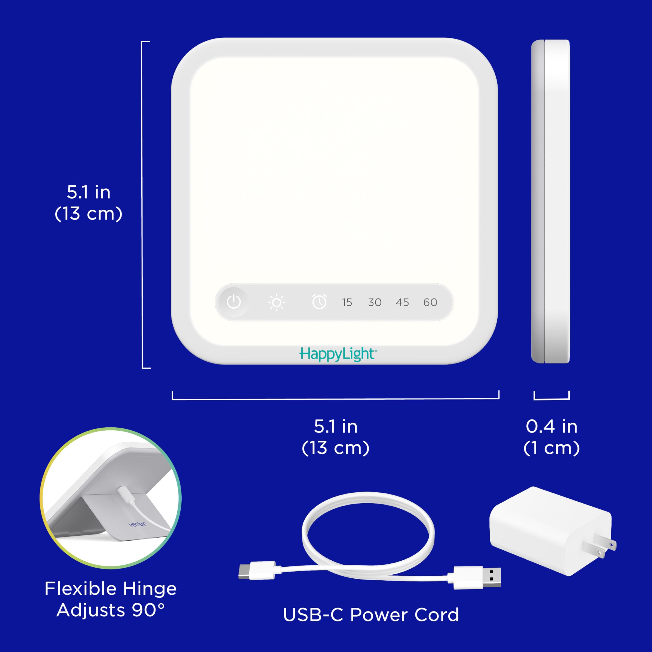 Foto 6 | Lámpara De Fototerapia Verilux Happylight Mini 10.000 Lux - Venta Internacional.