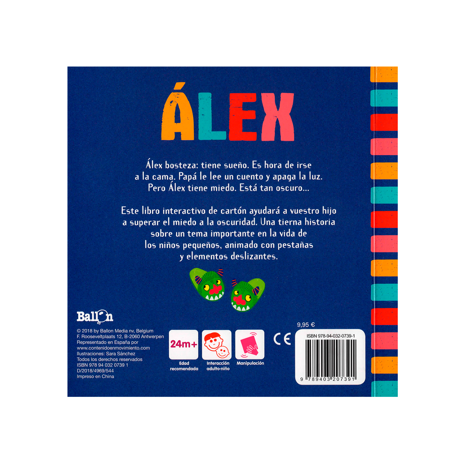 Foto 3 pulgar | Libro Alex Tiene Miedo a La Oscuridad Ballon Pasta Dura color Azul