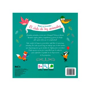 Foto 2 | Libro El Club de los Animales Feliz Cumpleaños Ballon de Pasta Dura Multicolor