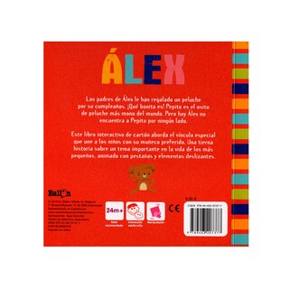 Foto 2 | Libro Alex Ha Perdido Su Peluche Ballon de Pasta Dura color Rojo