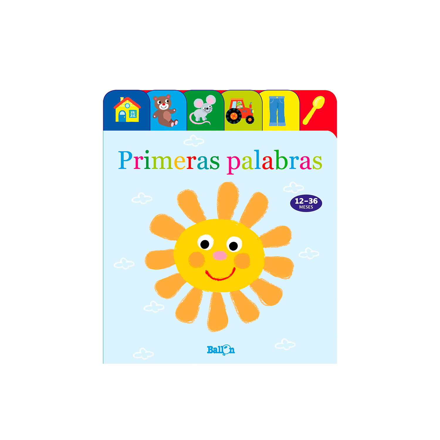 Libro Mis Primeras Palabras Ballon Pasta Dura color Azul