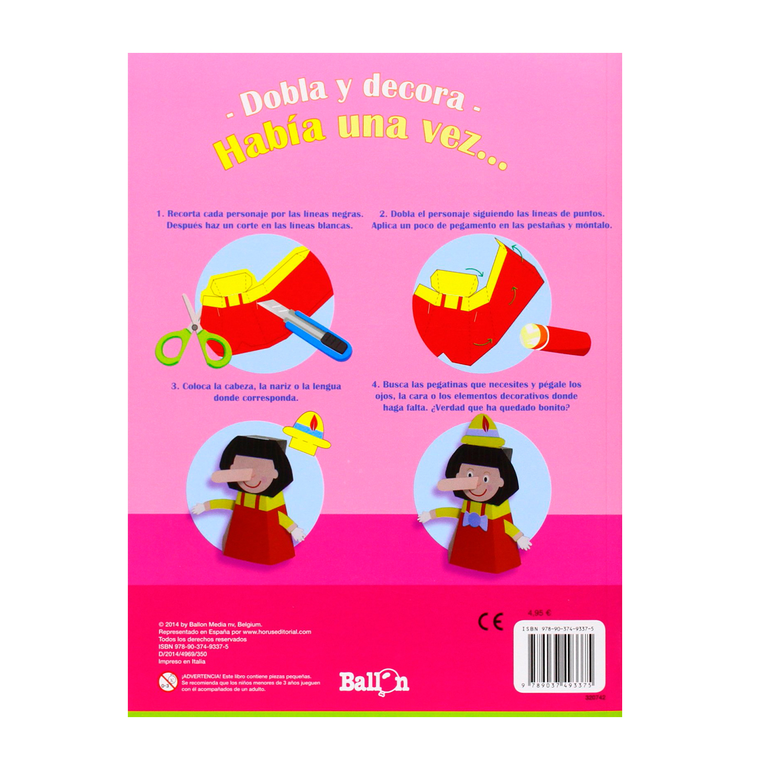 Foto 3 pulgar | Libro Dobla y Decora/Había una Vez Ballon Rústica