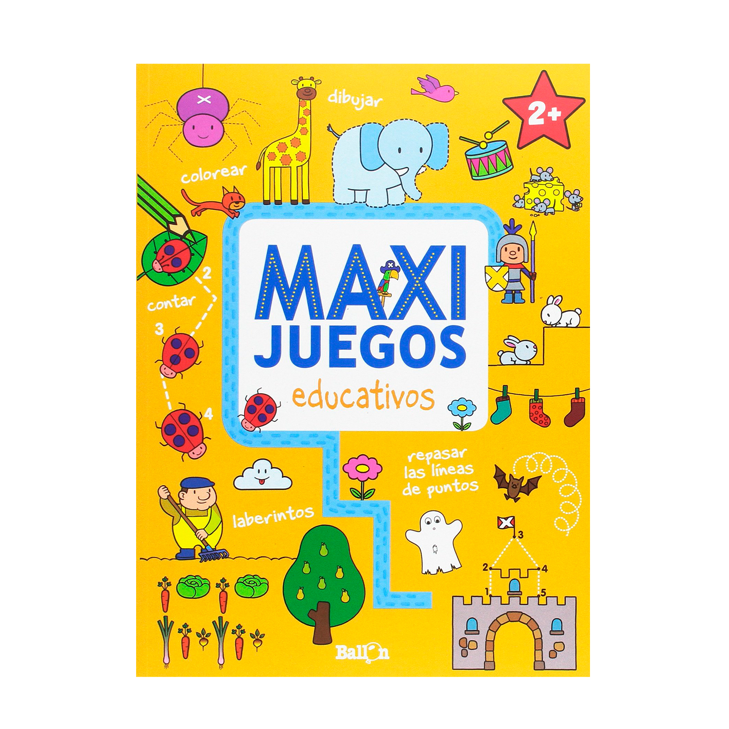 Libro Maxi Juegos Educativos Ballon Rústica