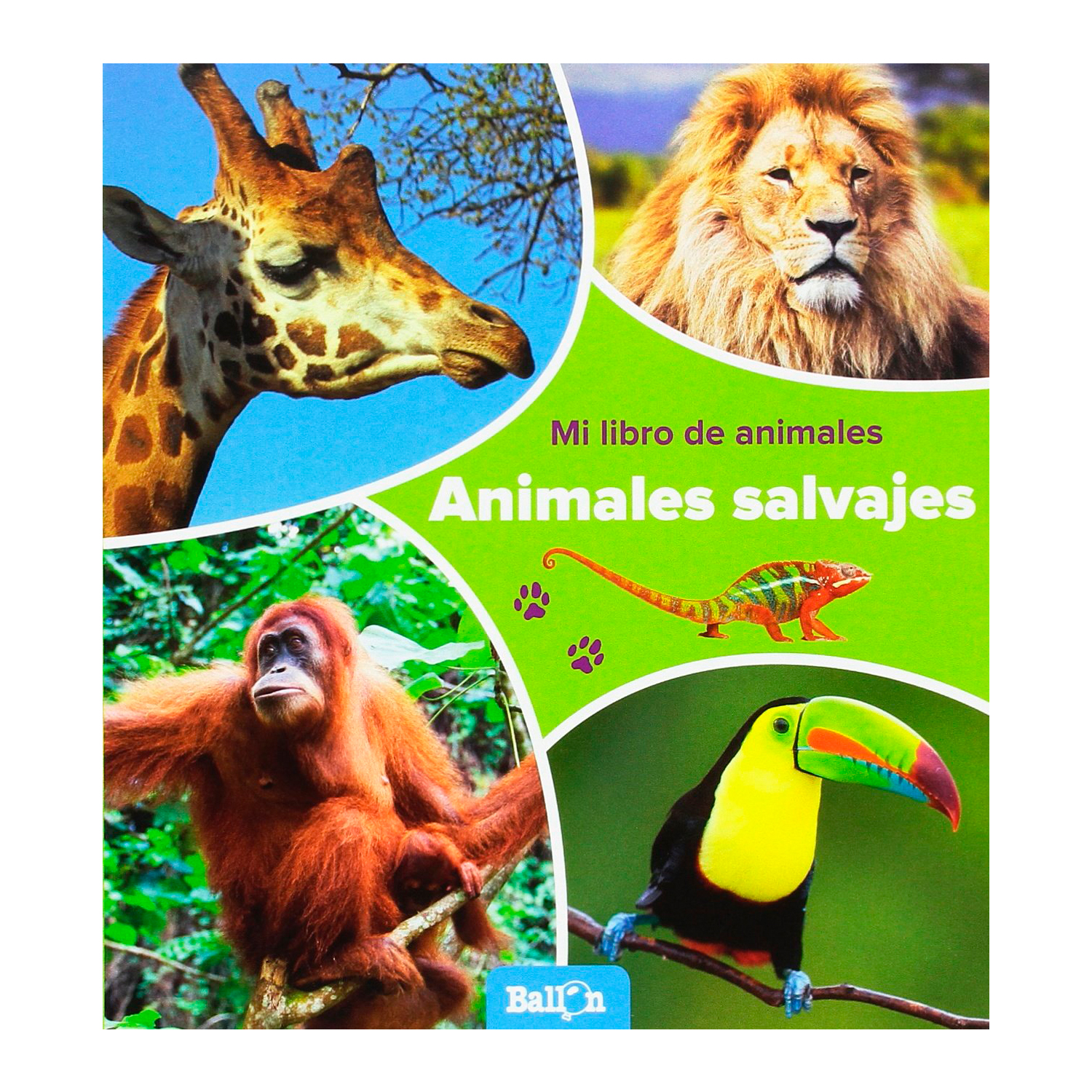 Animales Salvajes - Mi Libro de Animales Ballon Pasta Dura Multicolor