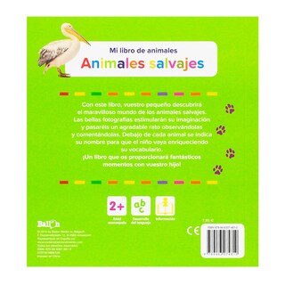 Foto 2 | Animales Salvajes - Mi Libro de Animales Ballon Pasta Dura Multicolor