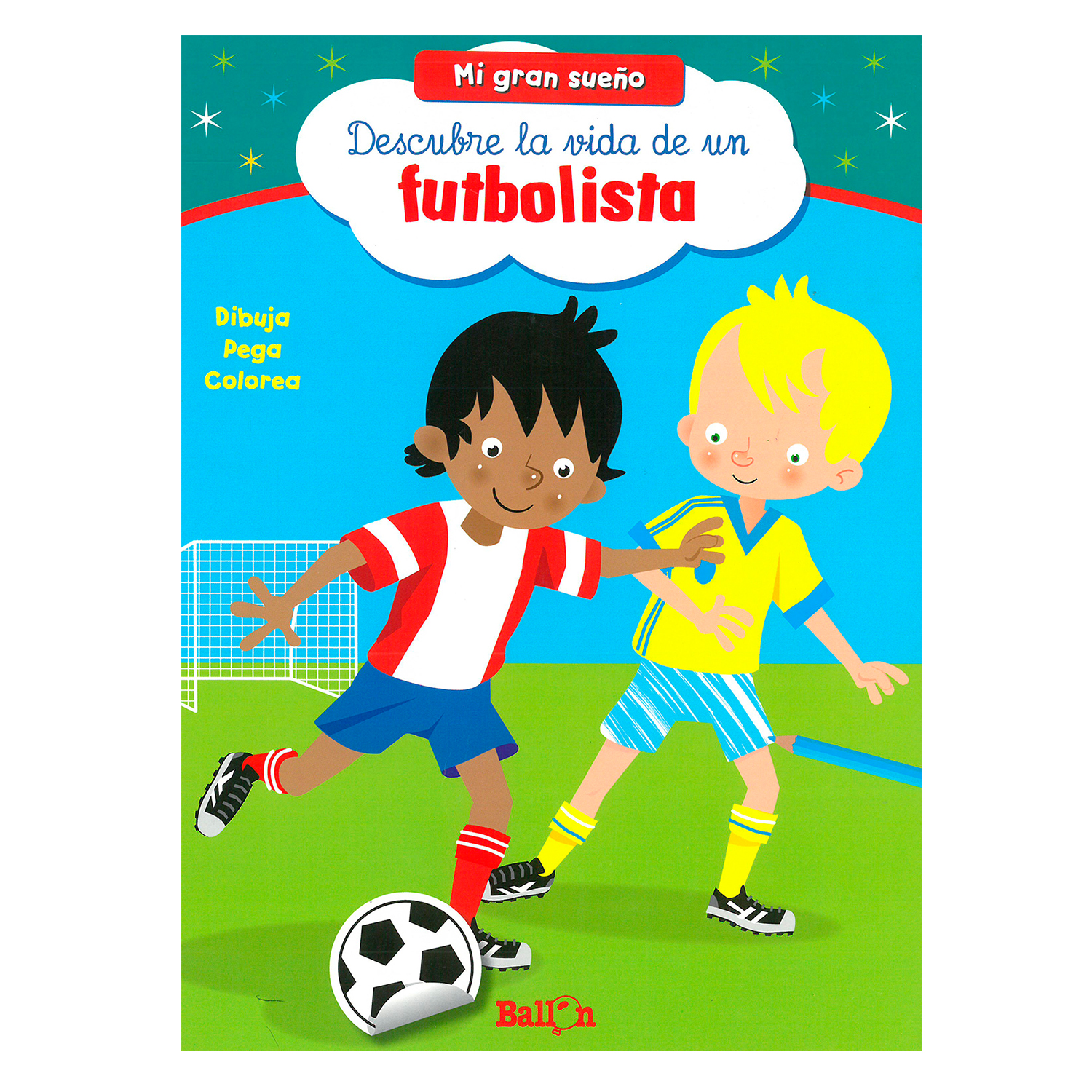Foto 2 pulgar | Descubre la Vida de un Futbolista Ballon Rústica Multicolor