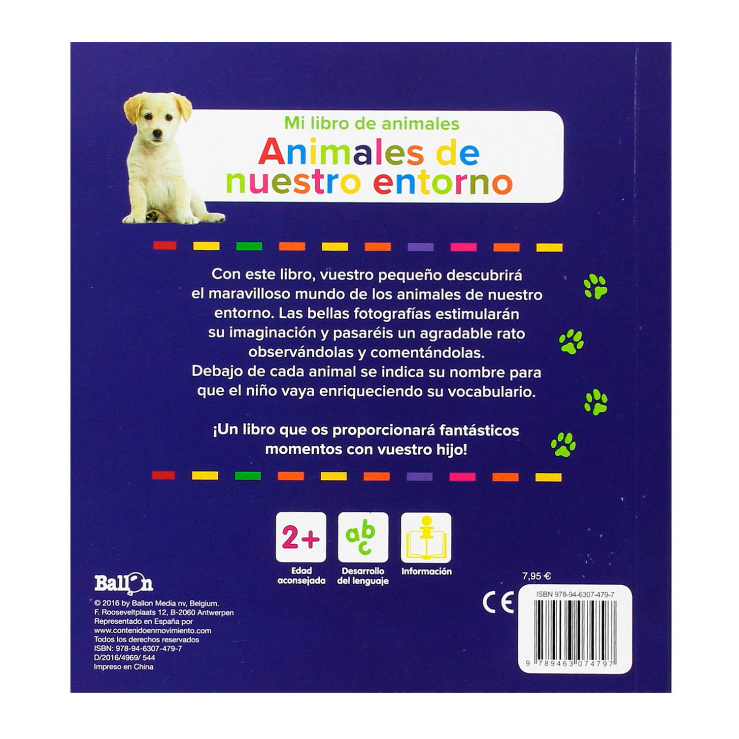 Foto 3 pulgar | Animales de Nuestro Entorno - Mi Libro de Animales Ballon Pasta Dura Multicolor