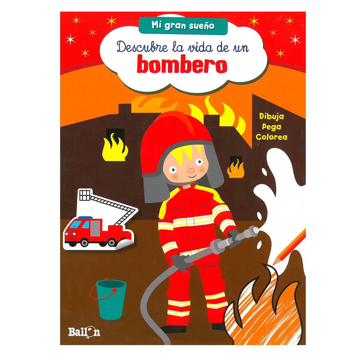 Foto 2 pulgar | Descubre la Vida de un Bombero Ballon Rústica Multicolor