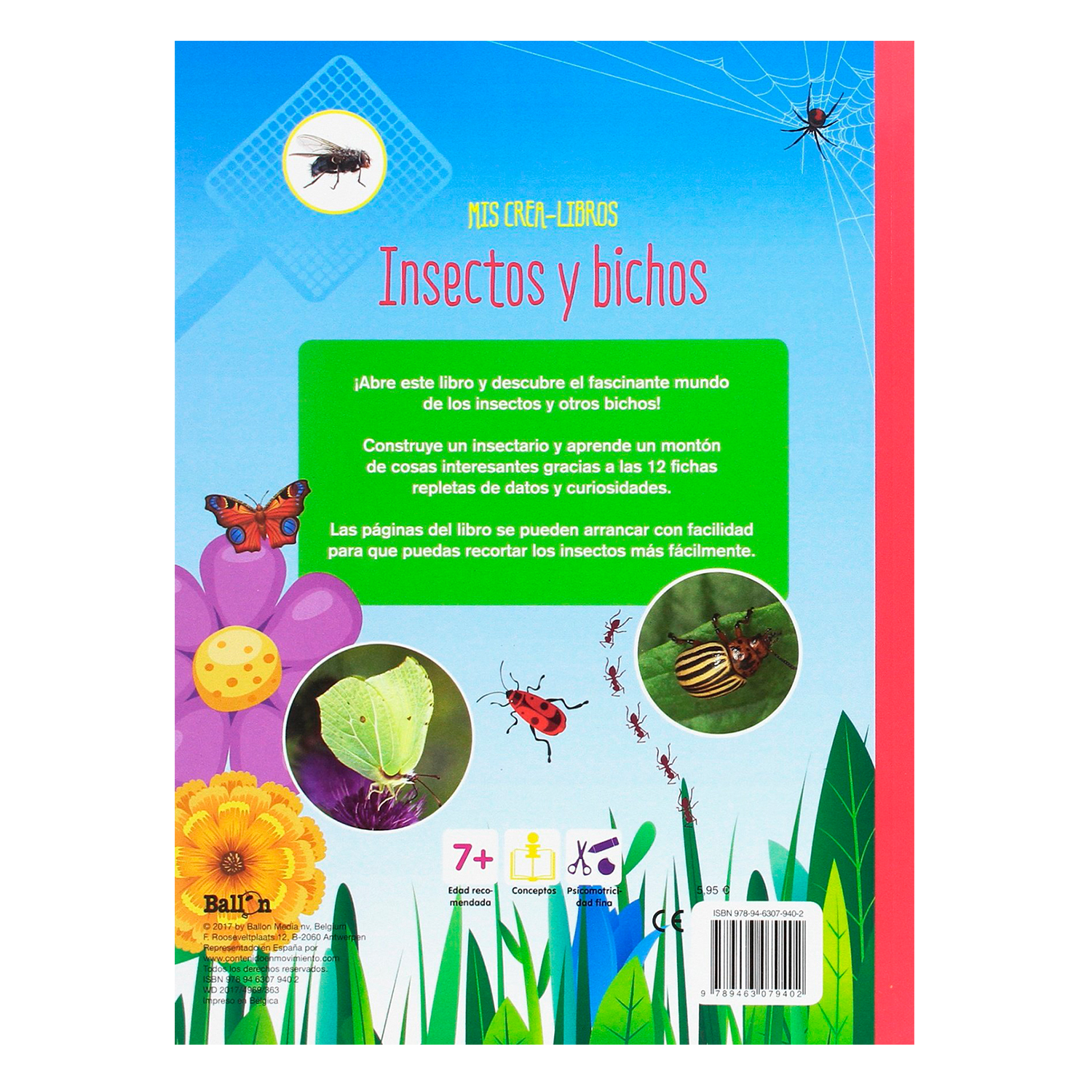 Foto 2 | Libro Insectos y Bichos Ballon Rústica Multicolor