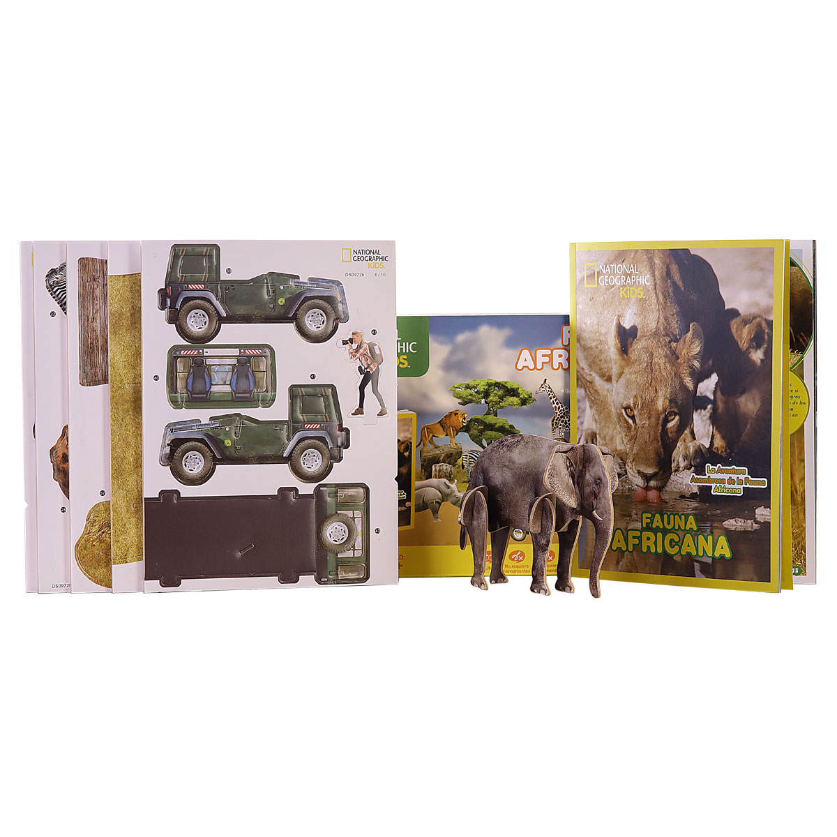 Foto 2 | Libro de Actividades con Rompecabezas 3d Natgeo Kids Fauna Africana