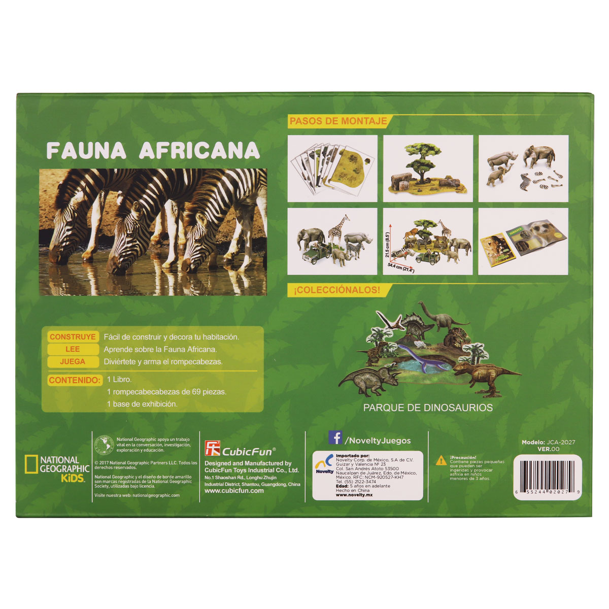 Foto 4 pulgar | Libro de Actividades con Rompecabezas 3d Natgeo Kids Fauna Africana