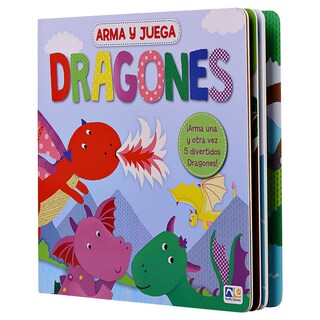 Foto 2 | Libro Infantil Arma y Juega con Dragones - Novelty Multicolor