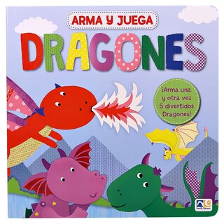 Foto 3 | Libro Infantil Arma y Juega con Dragones - Novelty Multicolor