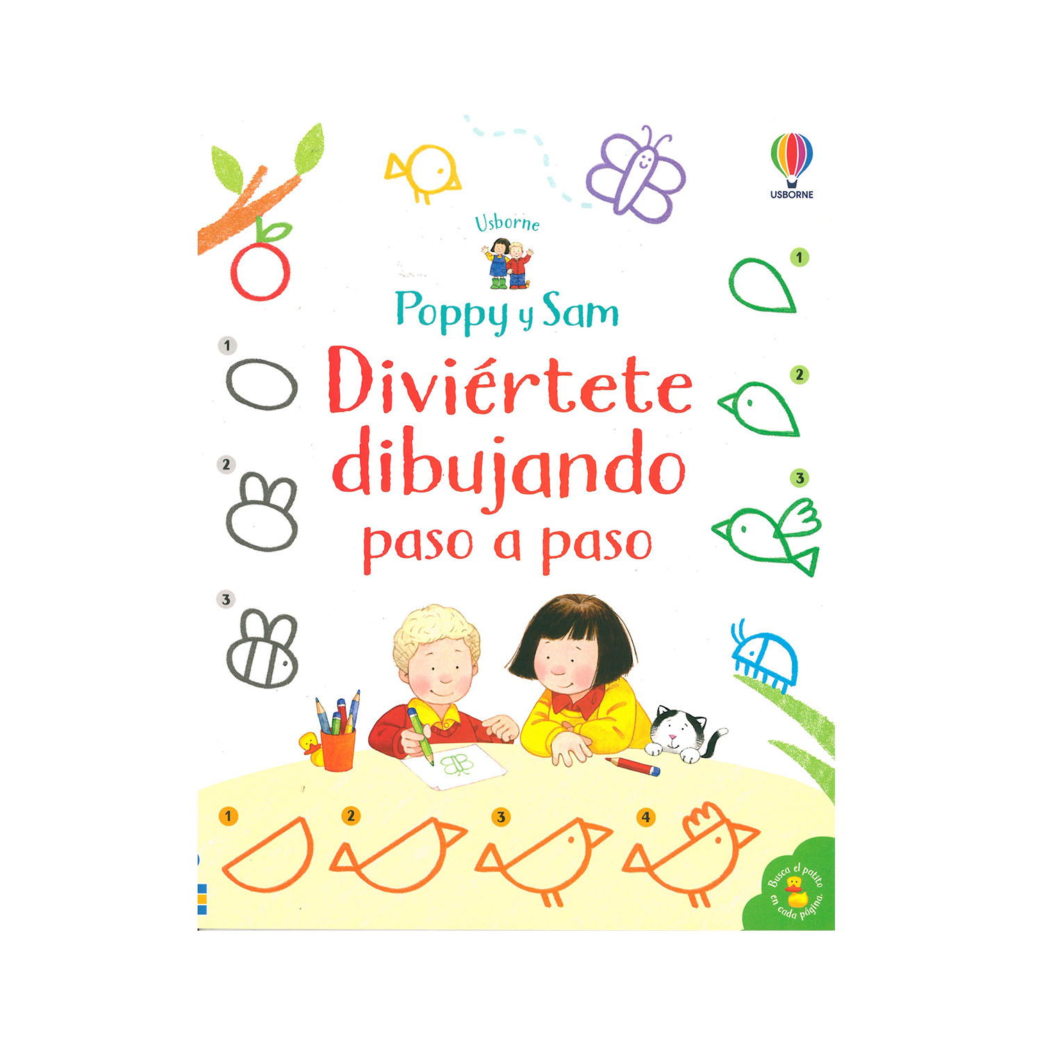 Foto 2 pulgar | Libro Diviértete Dibujando Paso a Paso Usborne Rústica color Blanco