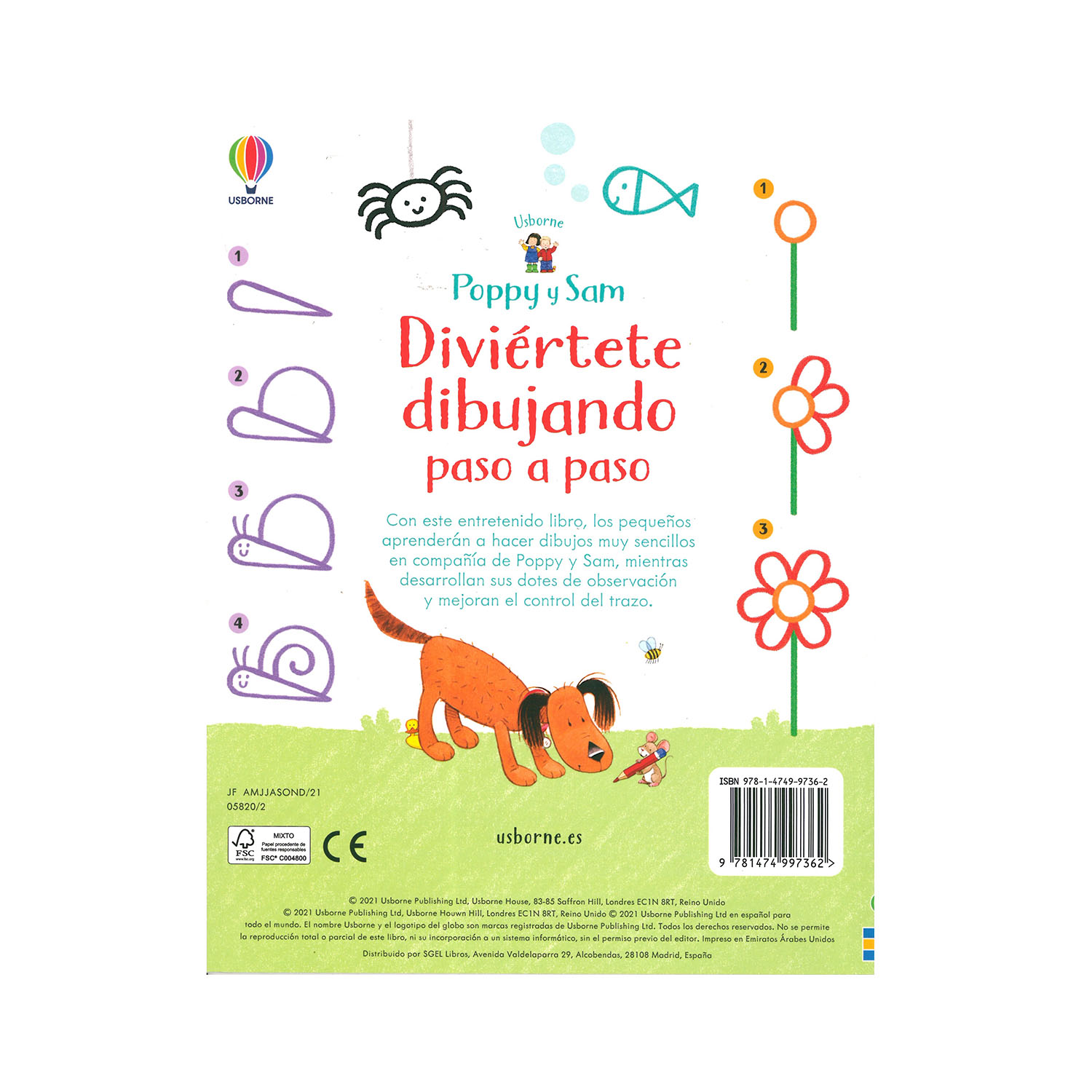 Foto 3 pulgar | Libro Diviértete Dibujando Paso a Paso Usborne Rústica color Blanco