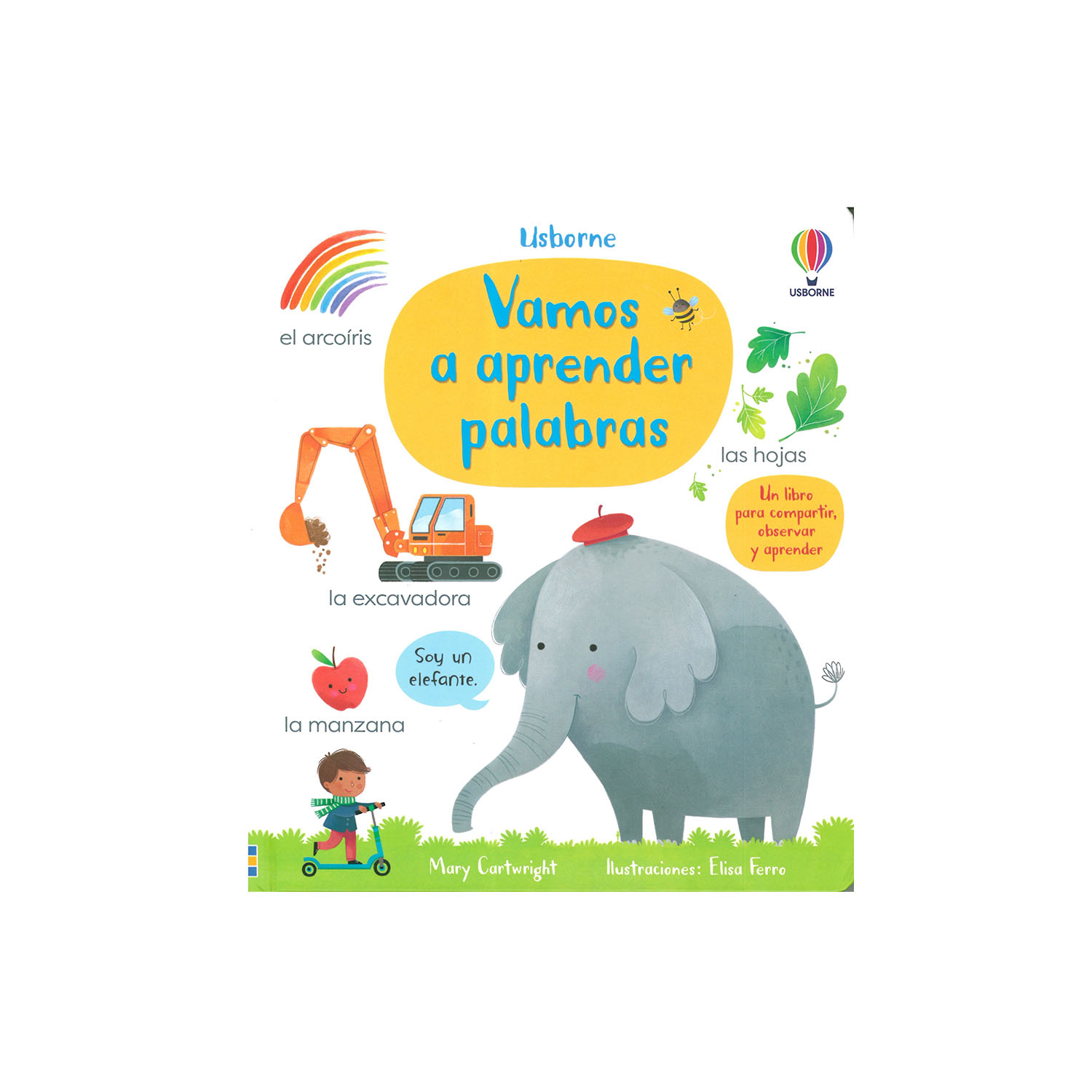 Vamos a Aprender Palabras Usborne Pasta Dura color Blanco