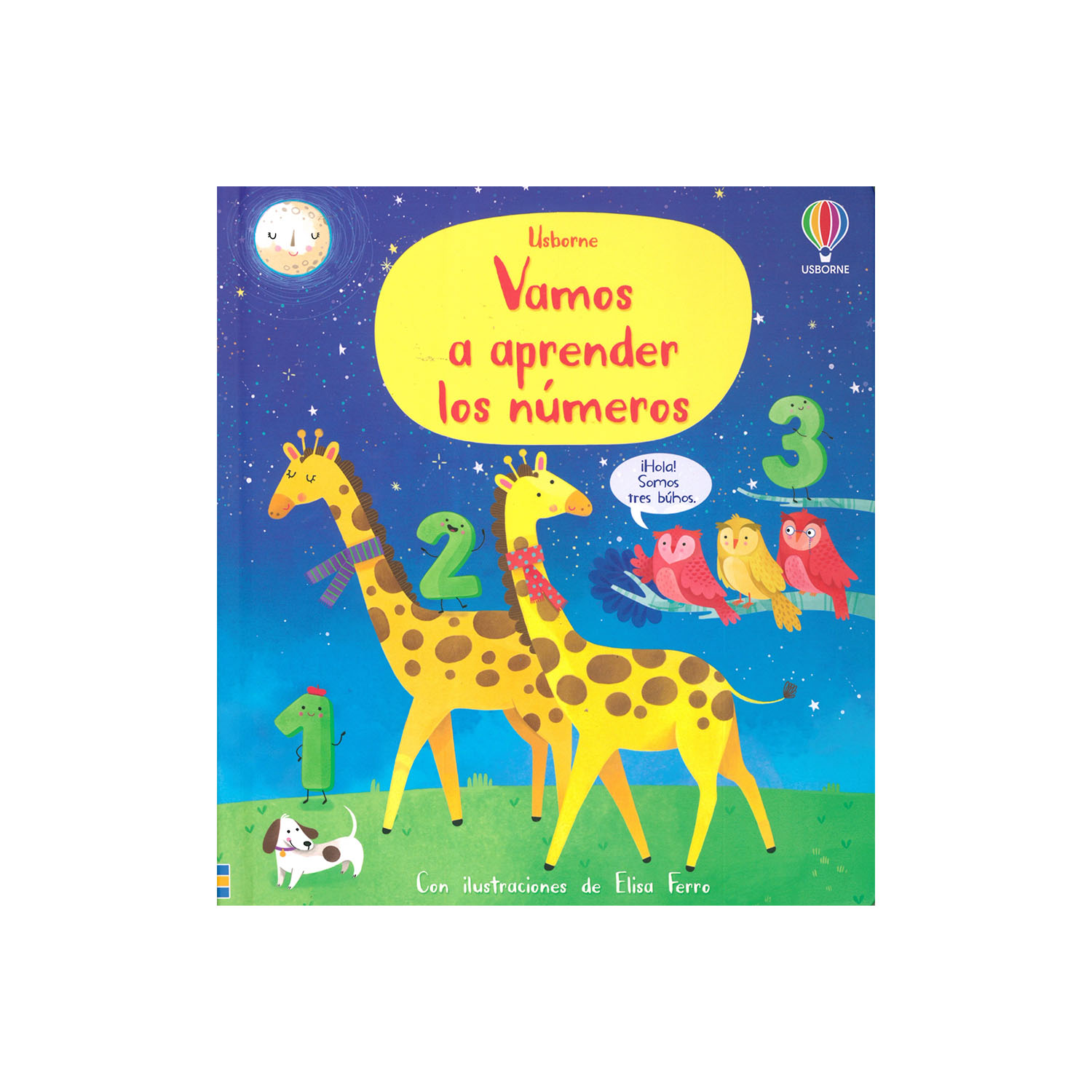 Vamos a Aprender Los Números Usborne Pasta Dura color Azul