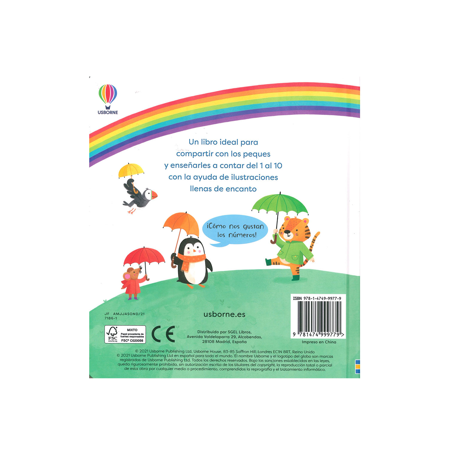 Foto 3 pulgar | Vamos a Aprender Los Números Usborne Pasta Dura color Azul