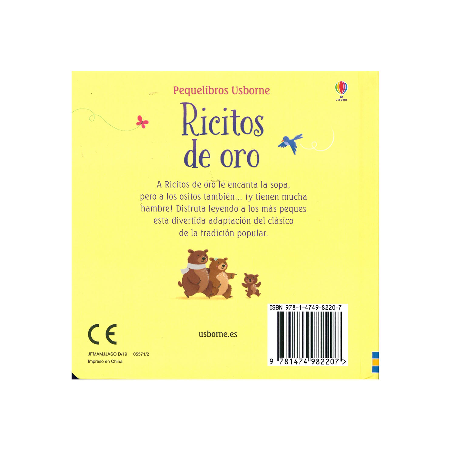 Foto 3 pulgar | Libro Ricitos de Oro Usborne Pasta Dura Multicolor