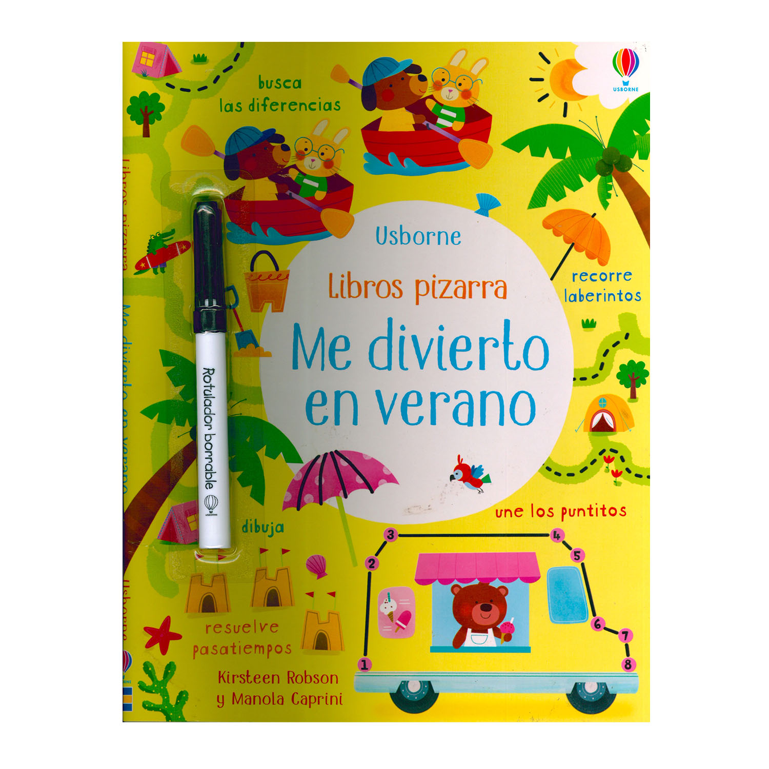 Foto 2 pulgar | Me Divierto en Verano Usborne Rústica color Amarillo
