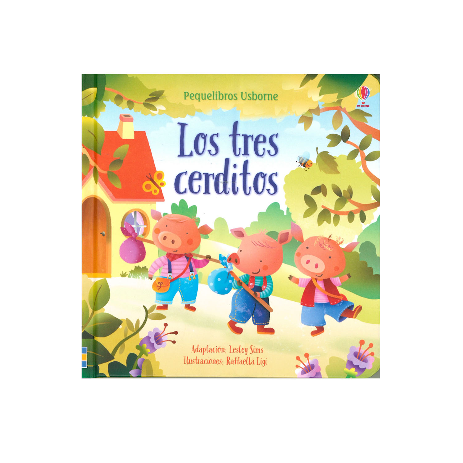 Los Tres Cerditos Usborne Pasta Dura color Amarillo