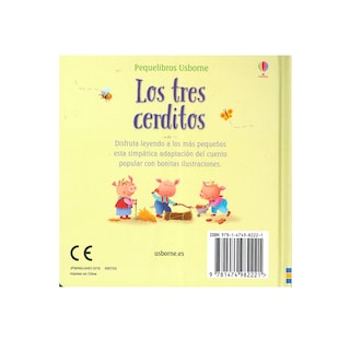 Foto 2 | Los Tres Cerditos Usborne Pasta Dura color Amarillo