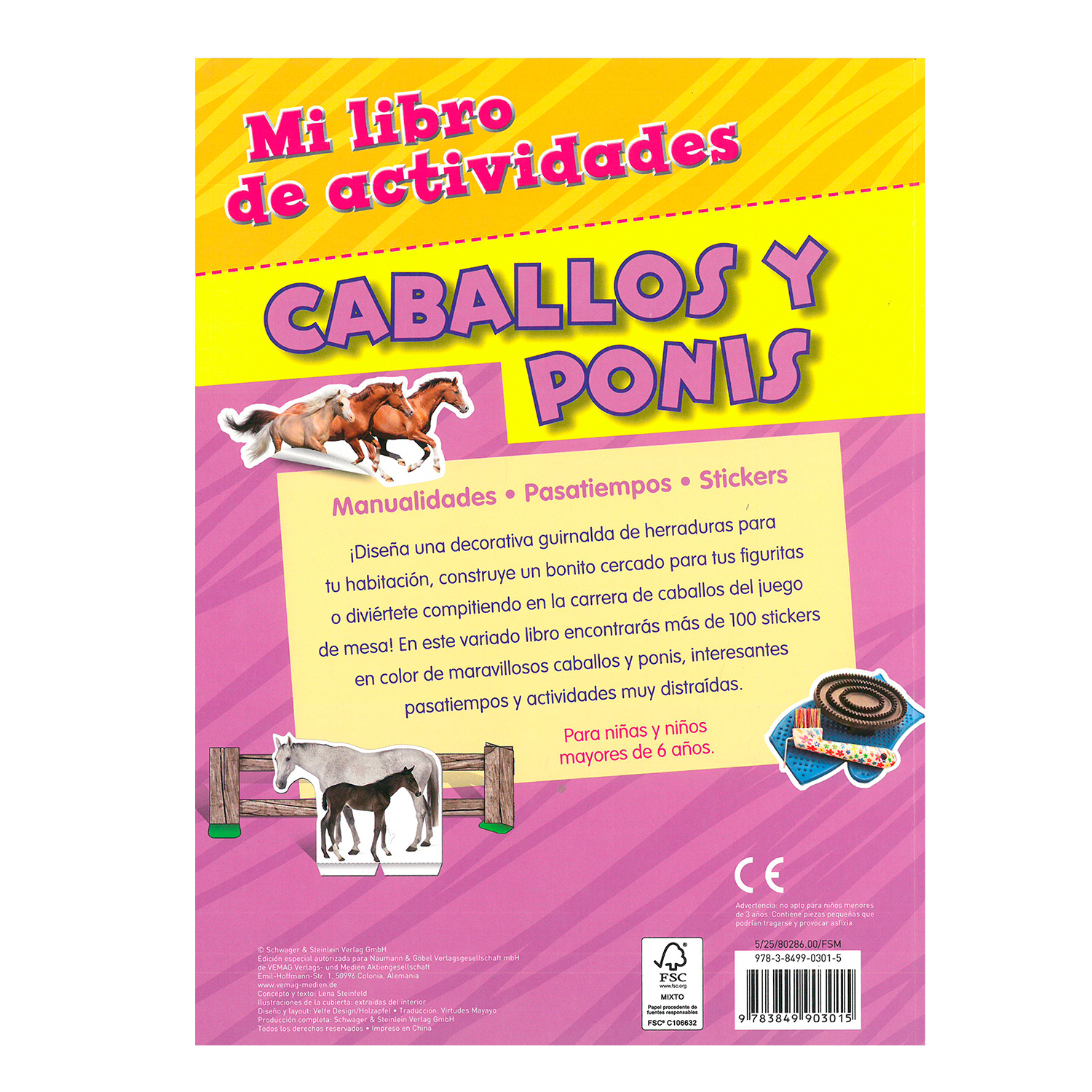 Foto 3 pulgar | Mi Libro de Actividades/Caballos y Ponis NGV Rústica Multicolor