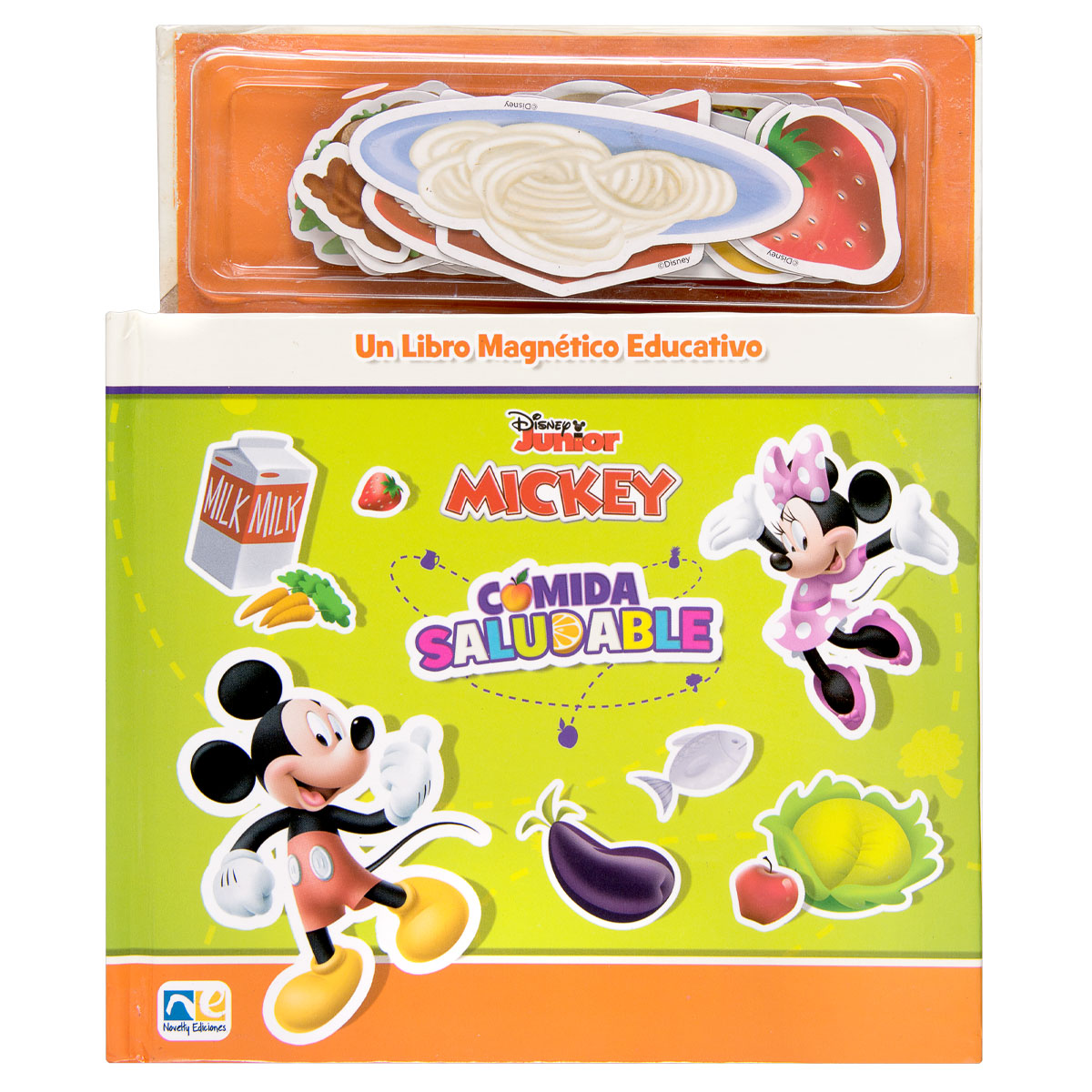 Mini Libro Magnético Comida Saludable Mickey - Novelty