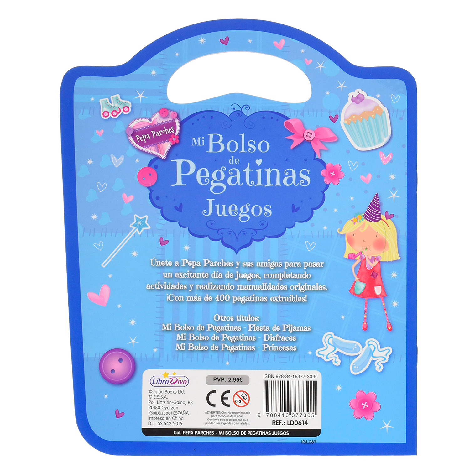 Foto 3 pulgar | Mi Bolso De Pegatinas. Juegos Libro Divo Pasta Dura Azul