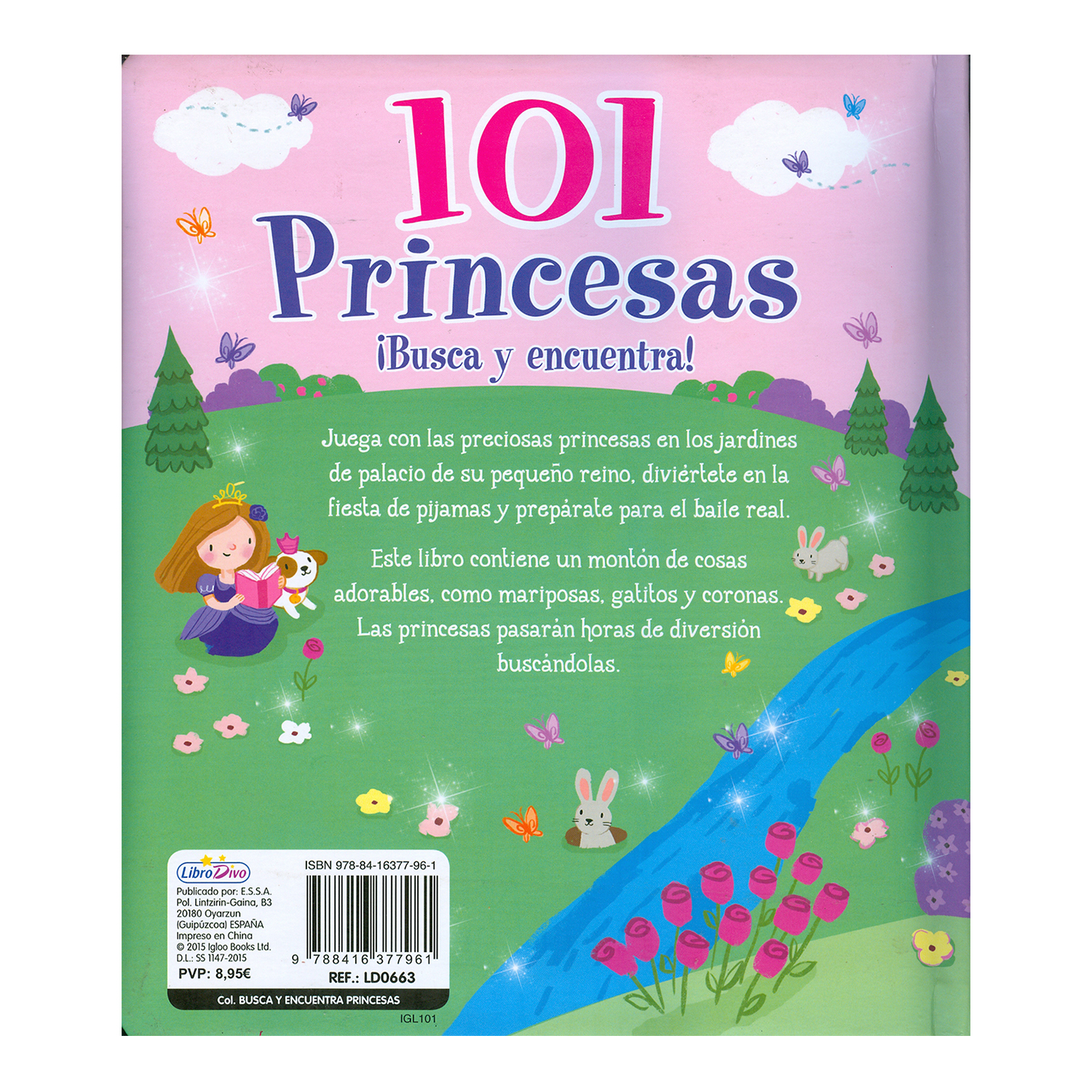 Foto 3 pulgar | 101 Princesas Libro Divo Pasta Dura Rosa