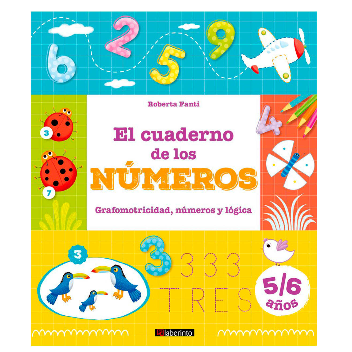 El Cuaderno De Los Números Laberinto Rústica Multicolor
