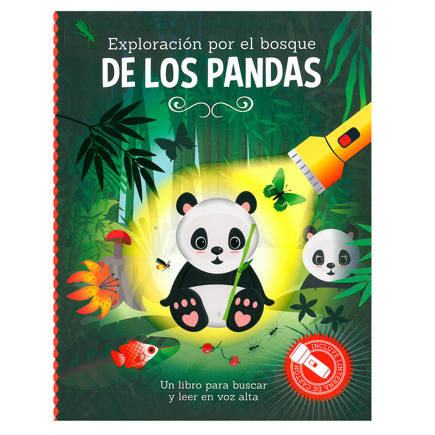 Libro Exploración por el Bosque de Los Pandas Laantarn Pasta Dura color Verde
