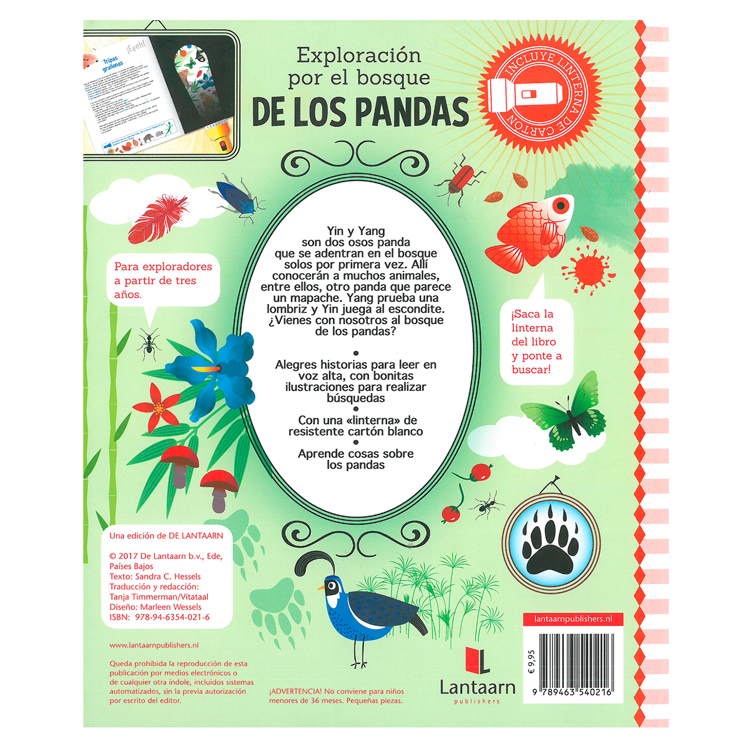 Foto 3 pulgar | Libro Exploración por el Bosque de Los Pandas Laantarn Pasta Dura color Verde