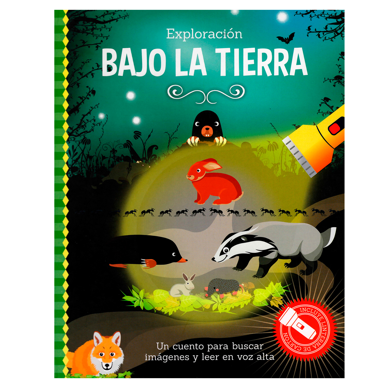 Libro Exploración Bajo La Tierra Laantarn Pasta Dura color Verde