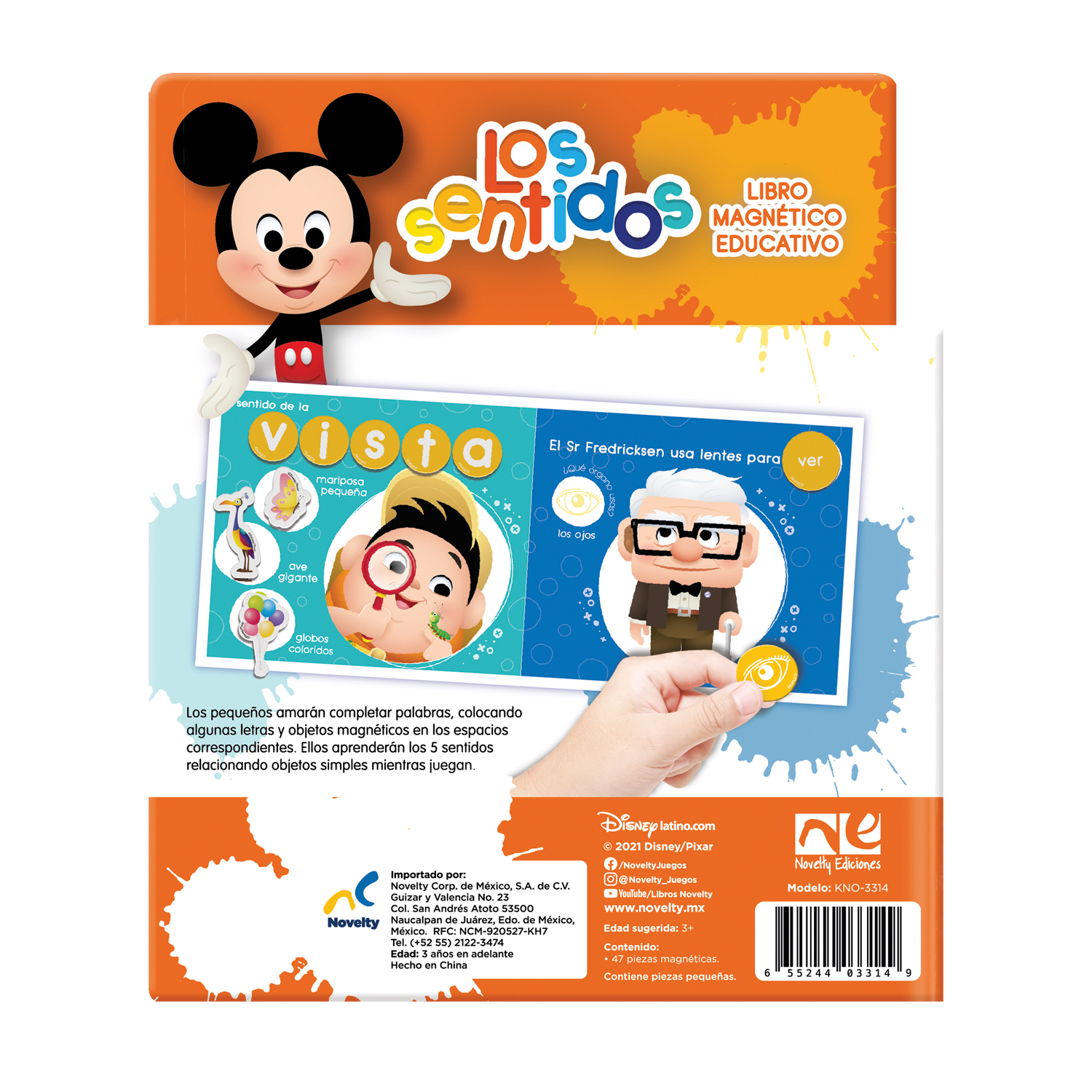Foto 3 | Mini Libro Magnético Disney Los Sentidos - Novelty