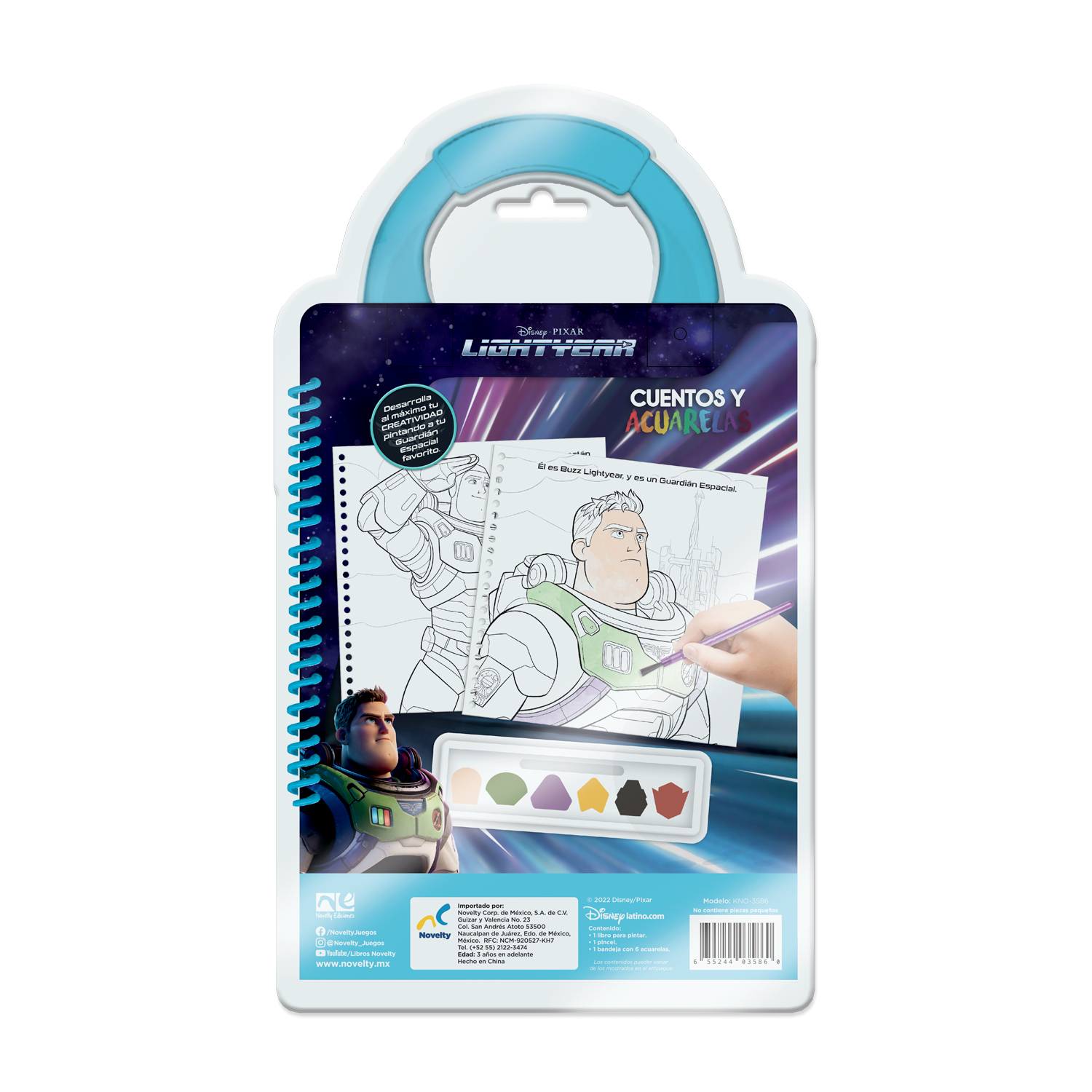 Foto 4 pulgar | Libro de Cuentos y Acuarelas Disney Lightyear - Novelty Multicolor