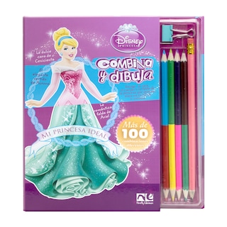 Foto 1 | Libro Combina Y Dibuja Princesa - Novelty