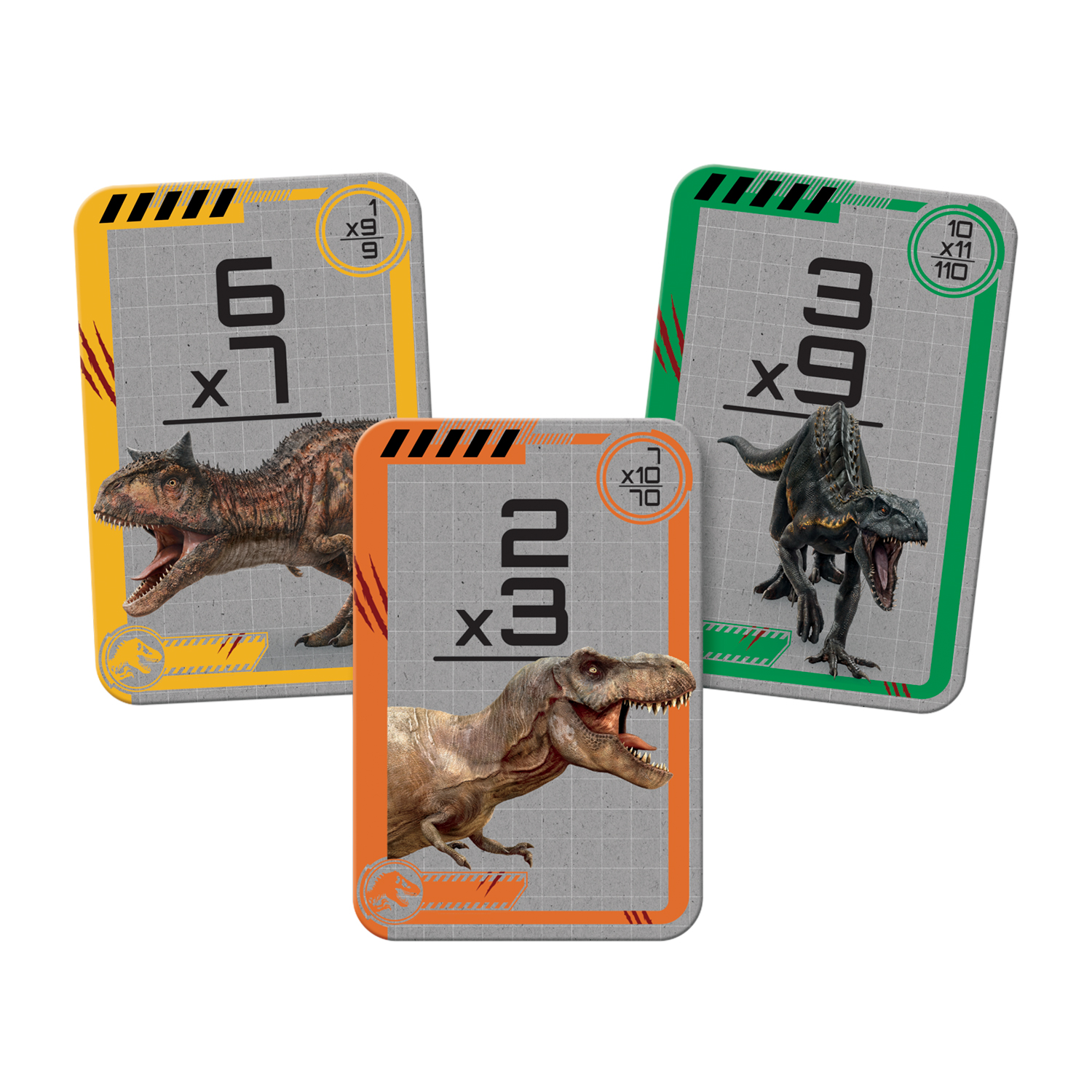 Foto 3 pulgar | Flashcards Jurassic World Multiplicaciones - Novelty Multicolor