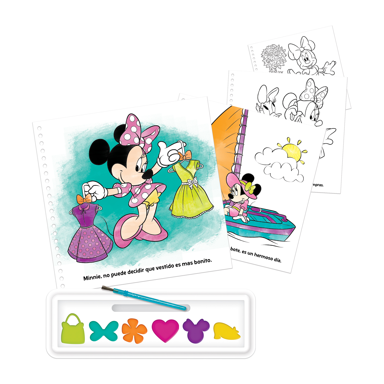 Foto 3 pulgar | Libro de Cuentos y Acuarelas Disney Minnie - Novelty Multicolor