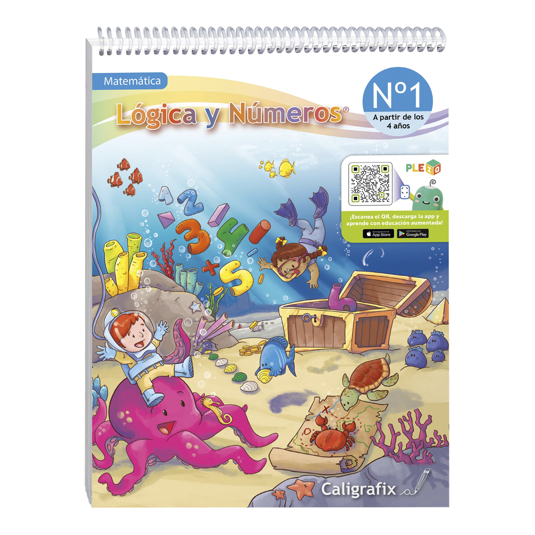 Foto 4 pulgar | Libro De Actividades Caligrafix: Matemáticas Lógica Y Números N 1