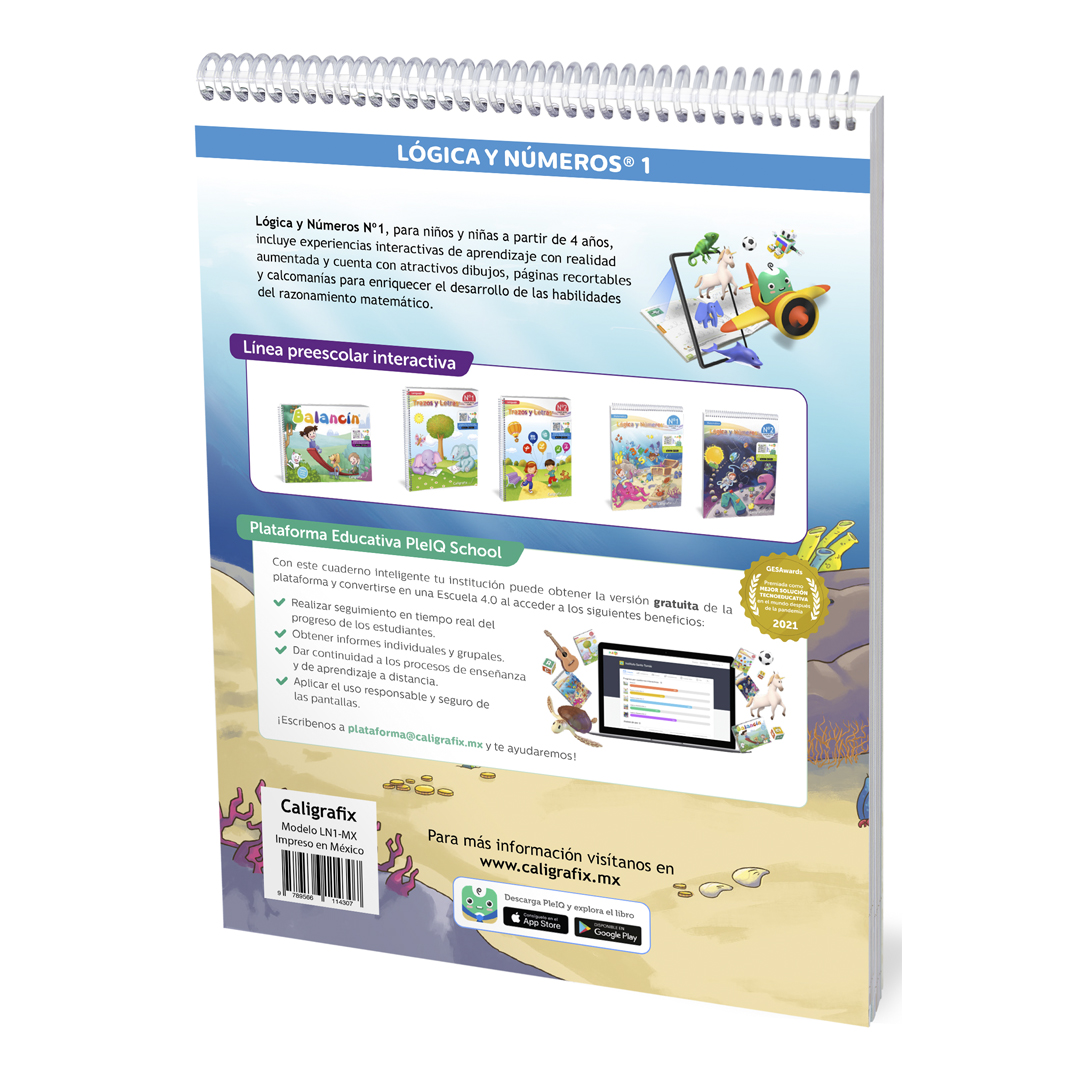 Foto 5 pulgar | Libro De Actividades Caligrafix: Matemáticas Lógica Y Números N 1