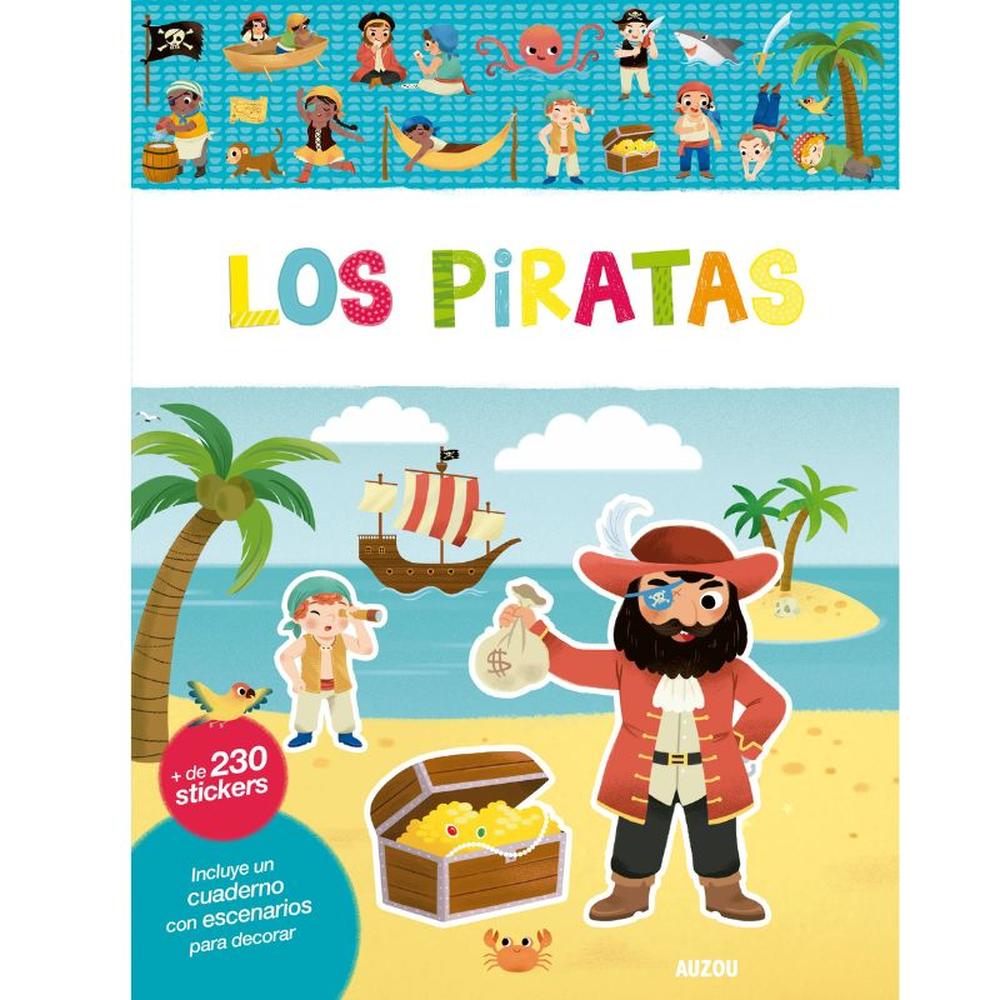 Foto 2 pulgar | Libro de Stickers Piratas