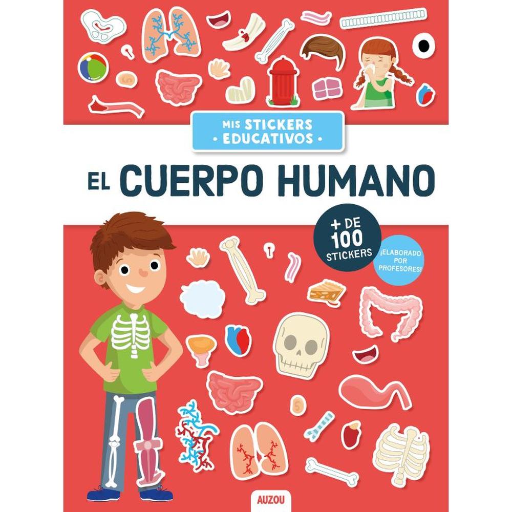Libro El Cuerpo Humano Stickers Educativos Auzou Julien Milési-Golinelli