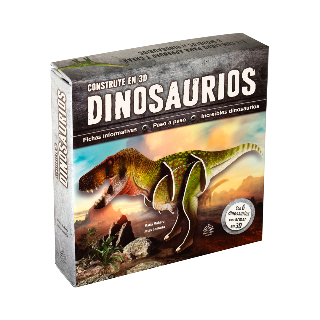 Foto 3 pulgar | Libro Infantil con Actividades: Construye Dinosaurios en 3D