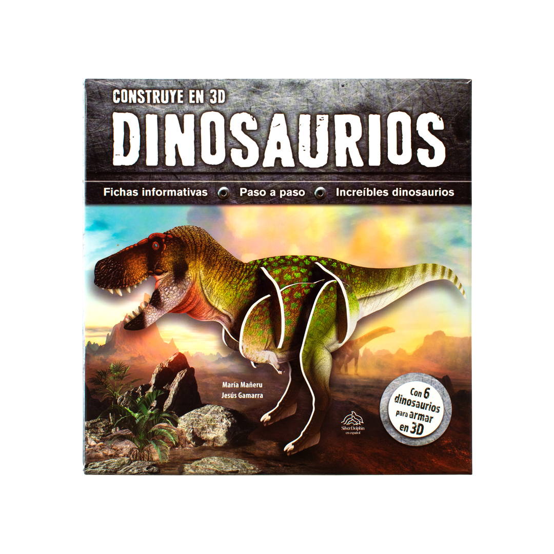 Foto 4 pulgar | Libro Infantil con Actividades: Construye Dinosaurios en 3D