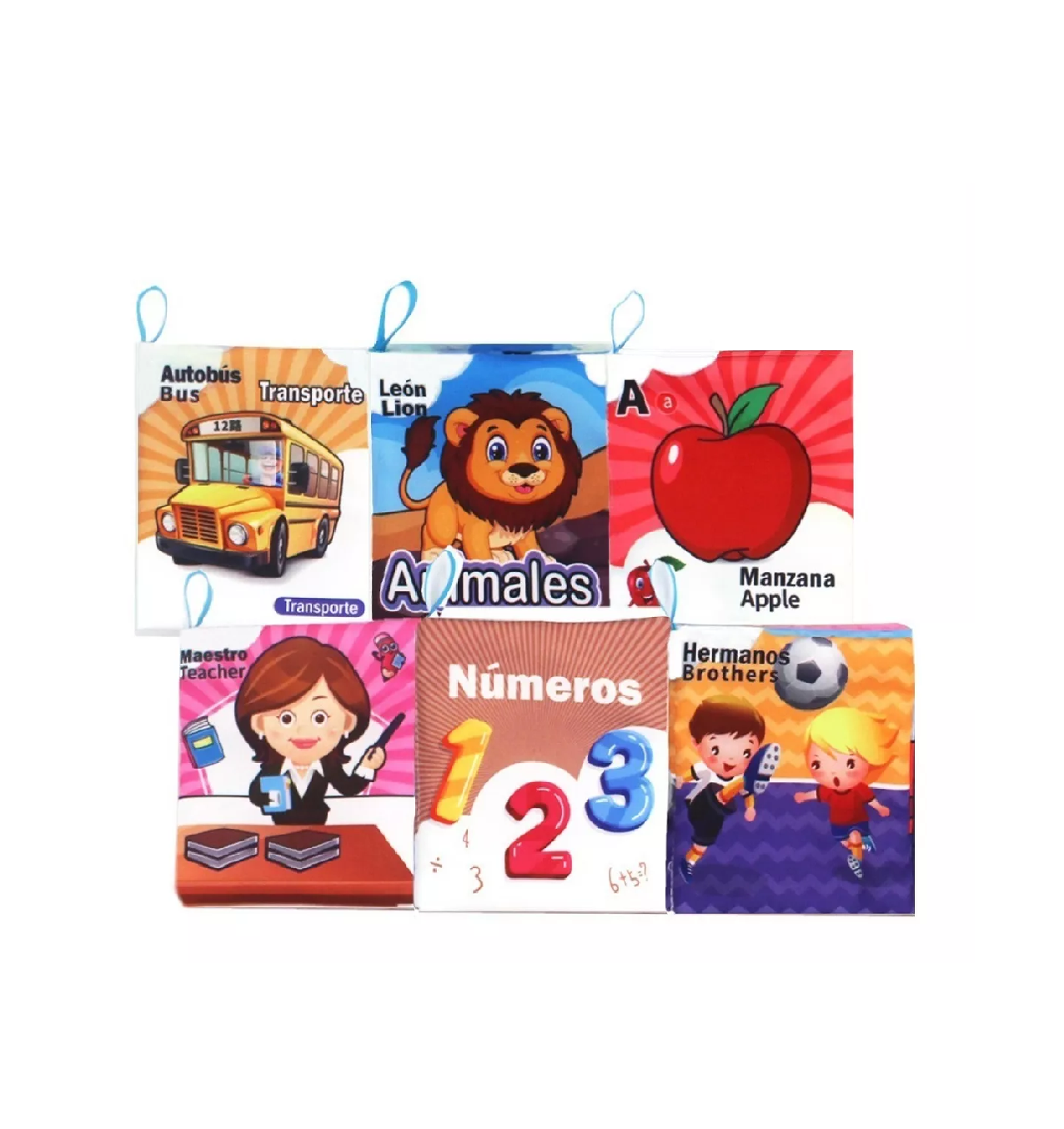 Foto 1 | Libros Educativos Belug Infantil 6 Piezas