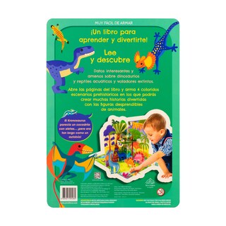 Foto 4 | Libro Infantil Didáctico Con Escenarios: Dinosaurios